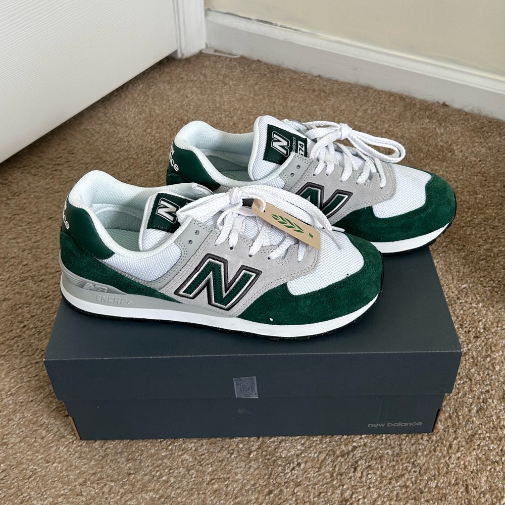 Brand New Green New Balance 574’s